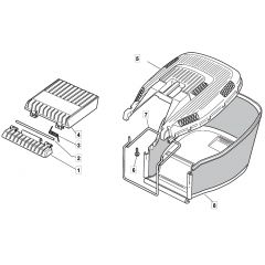 MOLEMASTER 46PD - 2015 - 299274648/M14 - Mountfield Rotary Mower Grass Bag Diagram