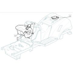 MRL 9214 H - 2010 - 2T0420236/IM0 - Mountfield Ride On Mower Fuel Tank Diagram