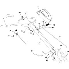 McCulloch MRT6 - 96091002103 - 2013-01 - Handle Parts Diagram