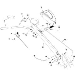 McCulloch MRT6 - 96091002103 - 2013-01 - Handle Parts Diagram