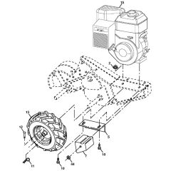 McCulloch MRT6 - 96091002103 - 2013-01 - Mainframe, Right Side Parts Diagram