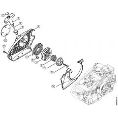 Genuine Stihl MS150 TC-E / E – Rewind starter