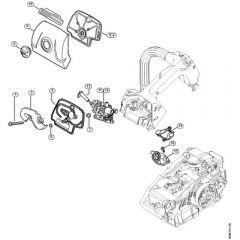 Genuine Stihl MS150 TC-E / G – Air filter, Carburetor box cover