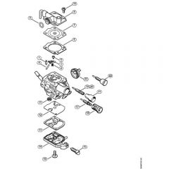 Genuine Stihl MS150 TC-E / H – Carburetor C1Q-S262, C1Q-S200