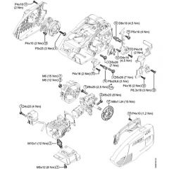 Genuine Stihl MS150 TC-E / L – Tightening torques