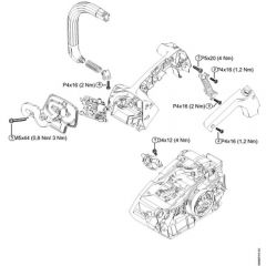 Genuine Stihl MS150 TC-E / M – Tightening torques