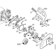 Genuine Stihl MS170 C-E / H - Hand guard, Chain brake