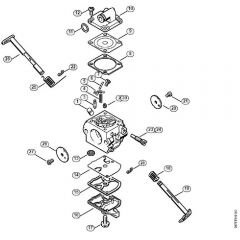 Genuine Stihl MS170 C-E / M - Carburetor C1Q-S57, C1Q-S57, C1Q-S264