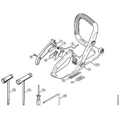 Genuine Stihl MS170 C-E / P - Handle frame, Tools