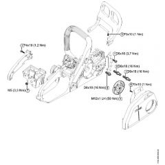 Genuine Stihl MS170 C-E / U - Tightening torques