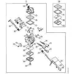 Genuine Stihl MS171 C-BE / L - Carburetor C1Q-S123