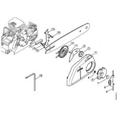 Genuine Stihl MS180 2-MIX / J - Quick Chain Tensioner