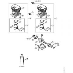 Genuine Stihl MS180 / B - Cylinder