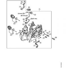 Genuine Stihl MS181 C-BE / B - Engine Housing