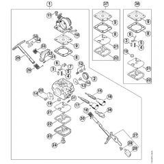 Genuine Stihl MS181 C-BE / P - Carburetor 1139/25