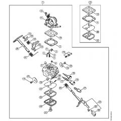 Genuine Stihl MS181 C-BE / V - Carburetor C1Q-S122