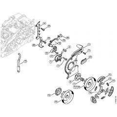 Genuine Stihl MS192 C-E / C – Oil pump, Clutch