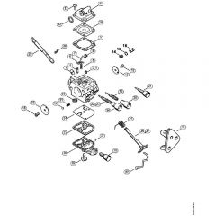 Genuine Stihl MS192 T / K – Carburetor C1Q-S258, C1Q-S135, C1Q-S104