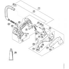 Genuine Stihl MS192 TC-E / G – Handle housing