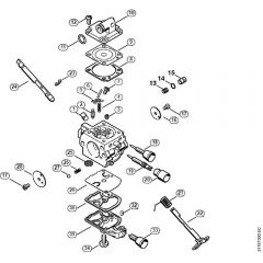 Genuine Stihl MS192 TC-E / L – Carburetor C1Q-S125 BR