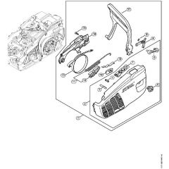 Genuine Stihl MS193 C-E / D - Chain Sprocket Cover