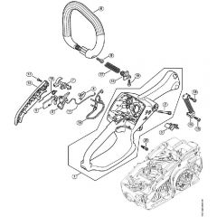 Genuine Stihl MS193 C-E / F - Handle Housing