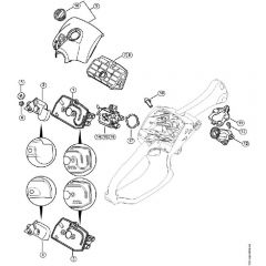 Genuine Stihl MS193 C-E / G - Air Filter, Manifold