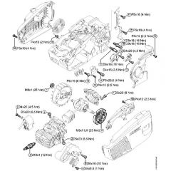 Genuine Stihl MS193 C-E / M - Tightening Torques