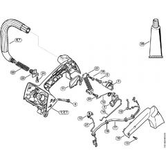 Genuine Stihl MS193 TC-E / G – Handle housing