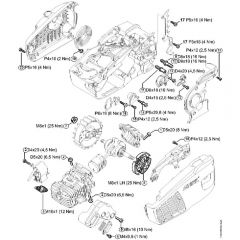 Genuine Stihl MS193 TC-E / O – Tightening torques