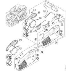 Genuine Stihl MS194 T / D - Chain sprocket cover