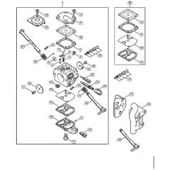 Genuine Stihl MS200 / L - Carburetor C1Q-S61 (32.2005), (41.2006), (19.2008)