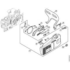 Genuine Stihl MS200 T / E - Chain sprocket cover