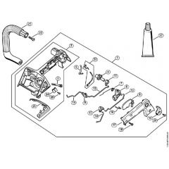 Genuine Stihl MS200 T / G - Handle housing MS 200 T