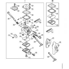 Genuine Stihl MS200 T / L - Carburetor C1Q-S61 (32.2005), (41.2006), (19.2008)