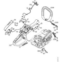 Genuine Stihl MS201 C-EM / J - Handle housing, Handlebar M-Tronic