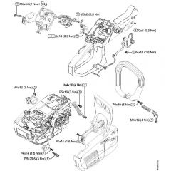 Genuine Stihl MS201 C-EM / V - Tightening torques