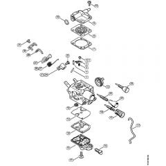 Genuine Stihl MS201 TC-E / Q - Carburetor C1Q-S251, C1Q-S249, C1Q-S215, C1Q-S189