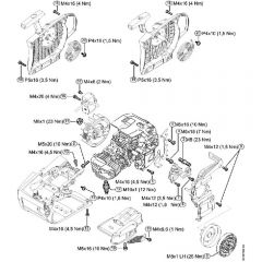 Genuine Stihl MS201 / U - Tightening torques