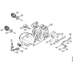 Genuine Stihl MS210 C-BE / B - Motor housing