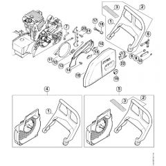 Genuine Stihl MS210 C-BE / F - Hand guard