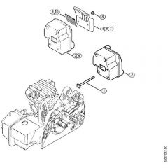 Genuine Stihl MS210 C-BE / G - Muffler