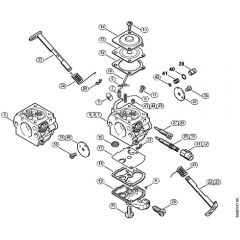 Genuine Stihl MS210 C-BE / S - Carburetor C1QS89, -S90, -S102, -S106