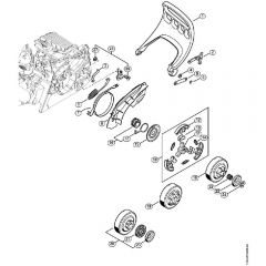 Genuine Stihl MS211 C-BE / J - Hand Guard, Chain Brake