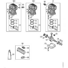 Genuine Stihl MS230 C-BE / A - Engine