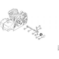 Genuine Stihl MS230 C-BE / D - Oil pump