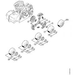 Genuine Stihl MS230 C-BE / E - Clutch