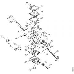 Genuine Stihl MS230 / P - Carburetor WT-215, WT-286 (17.2003)