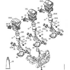 Genuine Stihl MS231 C-BE / B - Cylinder