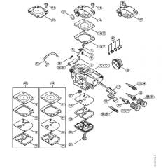 Genuine Stihl MS231 C-BE / N - Carburetor